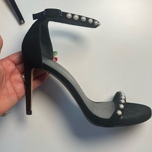 Stuart Weitzman Pearl Stud High Heel Sands